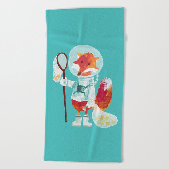 Catch the falling stars Beach Towel