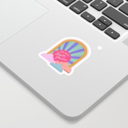 Oh Hey Sunshine Sticker | Pink, Bright, Sunshine, Digital, Oh, Rainbow, Graphicdesign, Shine, Sun, Hey 