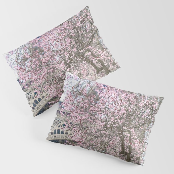 Paris in Springtime with the Eiffel Tower Pillow Sham