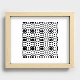 Seamless Pattern IV Black and White Recessed Framed Print