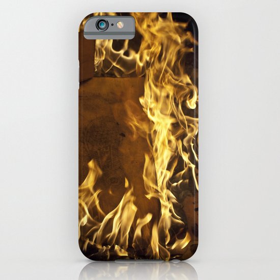 Fiery footprints iPhone & iPod Case
