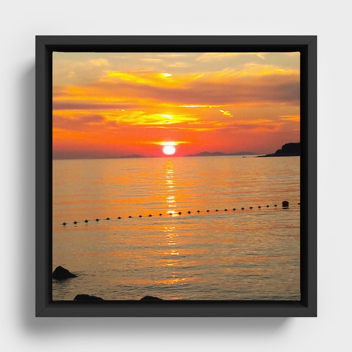 sunset Framed Canvas