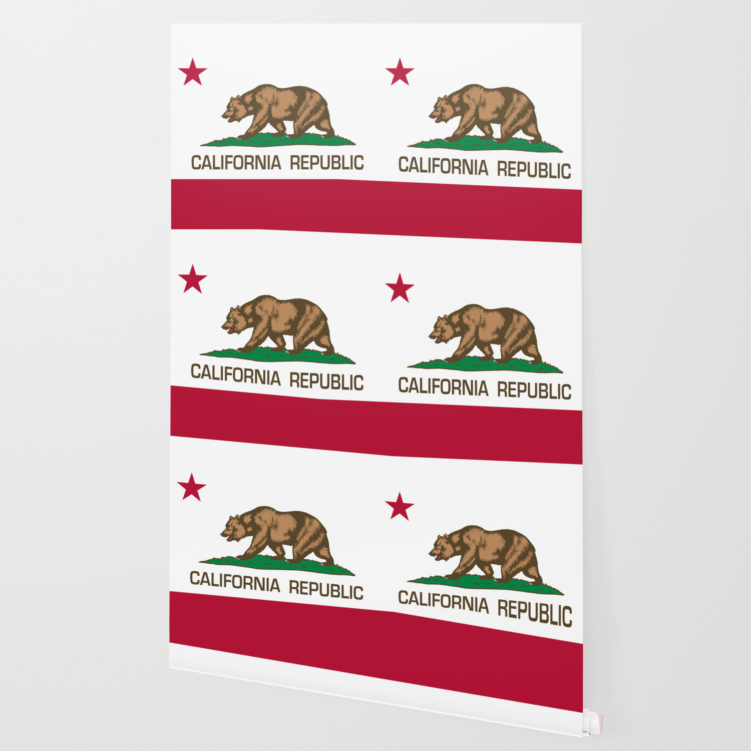 California Republic Flag Bear Flag Wallpaper By Bauhaus Society6