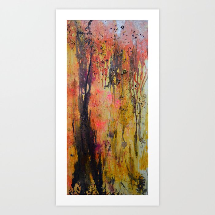 Dusk in the Willow Art Print
