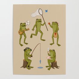 Tacky Frogs Poster