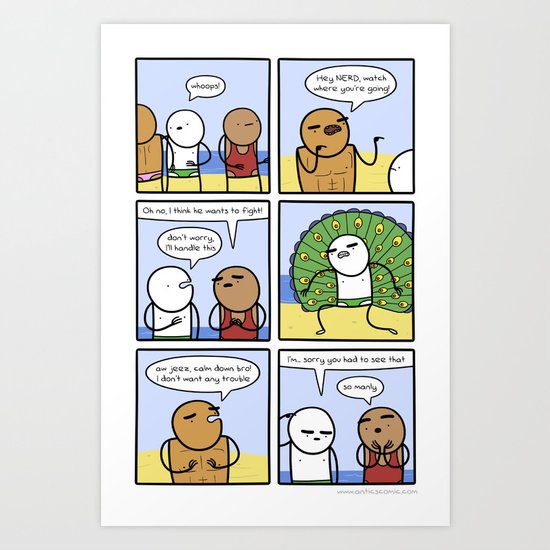 Antics #261 - scare tactics Art Print