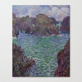 Claude Monet - Port-Goulphar, Belle-Île Canvas Print