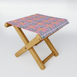 Psychedelic Daisies Folding Stool