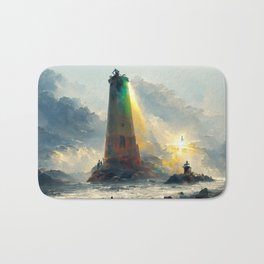Lighthouse Art - A Ray of Light C Bath Mat
