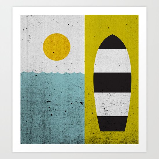 Sun & Board Art Print