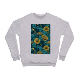 The meadow in yellow and blue Crewneck Sweatshirt
