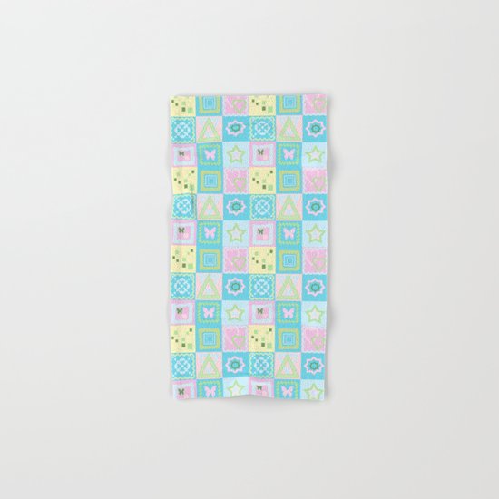 Delicate shades of baby pattern. Hand & Bath Towel