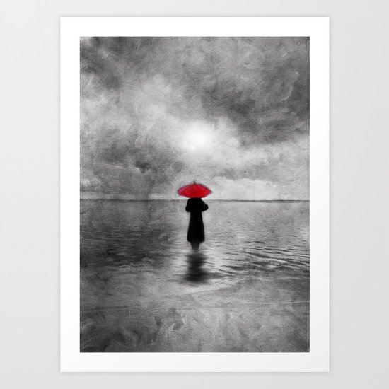 waiting in the sea II - by Viviana Gonzalez Art Print