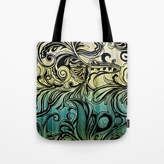 Swirl and Curl Tote Bag