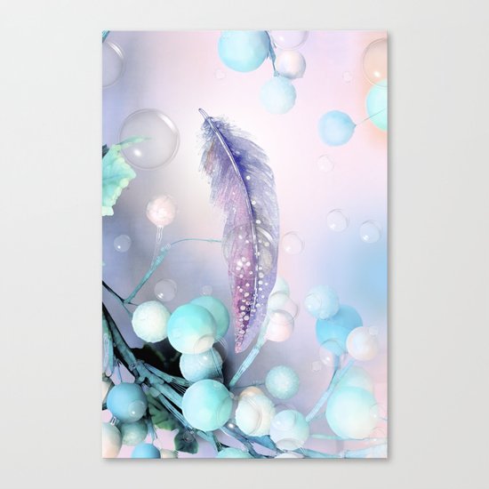 Wishing You a Bubbly Christmas and a Fluffy New year Canvas Print