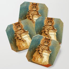 MIXED SWEETS Funny Cat - Louis Wain Cats Coaster