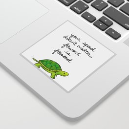 "Forward is Forward" Turtle Sticker