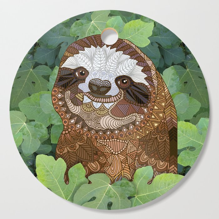 Happy Sloth Cutting Board