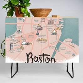 Boston Map Credenza