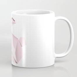 Pink origami bunny Coffee Mug
