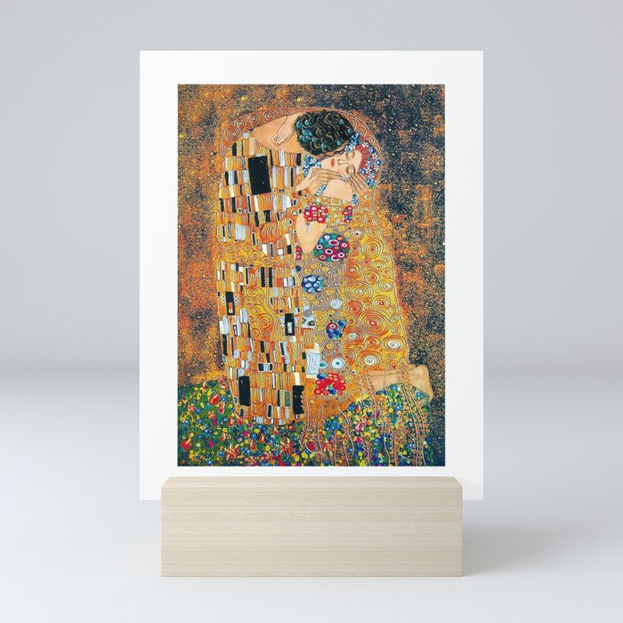 Gustav Klimt - The kiss Mini Art Print