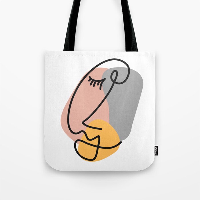 ABSTRACT FACE Tote Bag