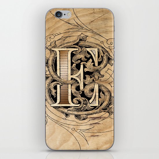 monogram e iPhone & iPod Skin