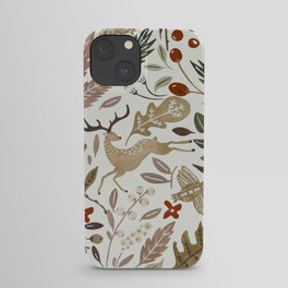 Christmas in the wild nature iPhone Case
