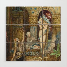 The fables - a summoning - Gustave Moreau Wood Wall Art