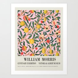 William Morris Print, William Morris Art, Vintage Poster, Floral Print, William Morris Exhibition Po Art Print