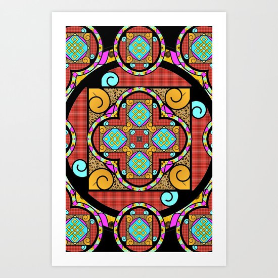 Best Blanket Mandala Art Print
