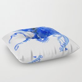 Blue Octopus Floor Pillow