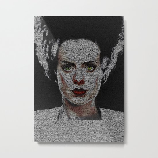 The Bride of Frankenstein Screenplay Print Metal Print