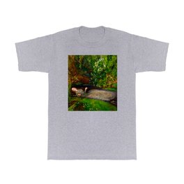 John Everett Millais (British, 1829-1896) - OPHELIA - Date: 1851-1852  - Romanticism, Pre-Raphaelites - Literary painting (Shakespeare's play Hamlet) - Oil - Digitally Enhanced Version - T Shirt