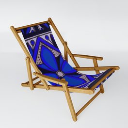 talavera mexican tile in blu Sling Chair