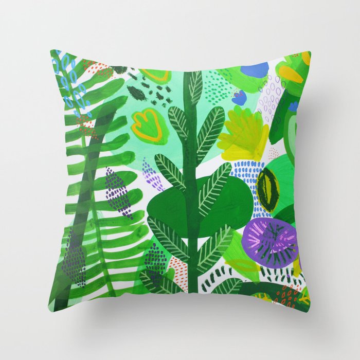 Between the branches. II Throw Pillow