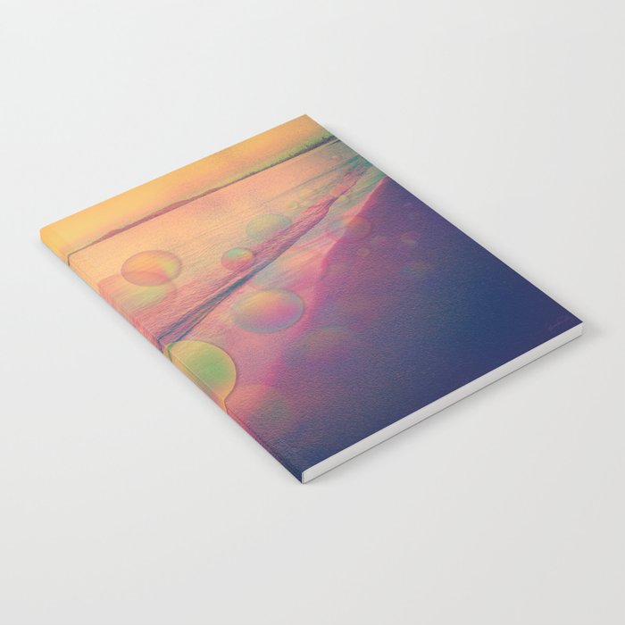 Colorful Summer Dream (California Beach in Rainbow Colors) Notebook