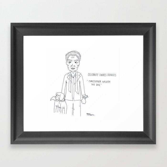 Christopher Walken Framed Art Print