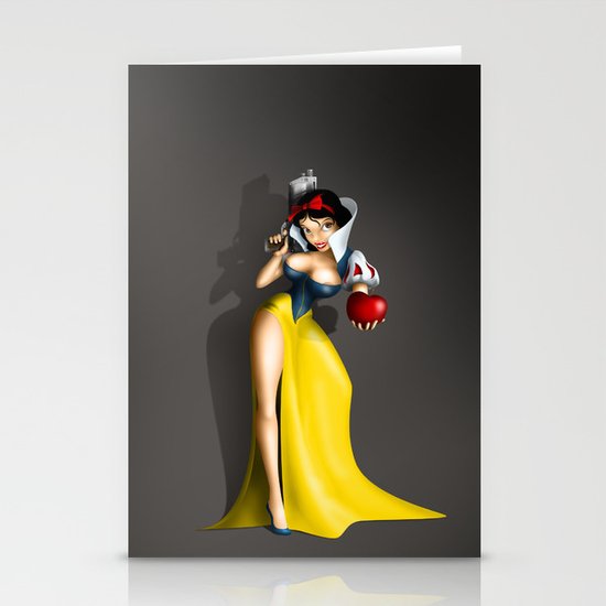 Snow White Stationery Cards