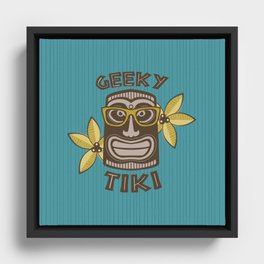 Geeky Tiki Framed Canvas