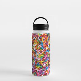 Rainbow Sprinkles Sweet Candy Colorful Water Bottle