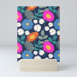 Naive Summer Flowers  Mini Art Print