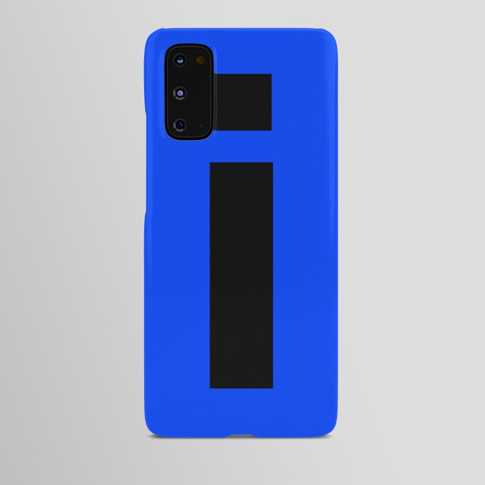 letter I (Black & Blue) Android Case