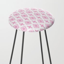 Pink Native American Tribal Pattern Counter Stool