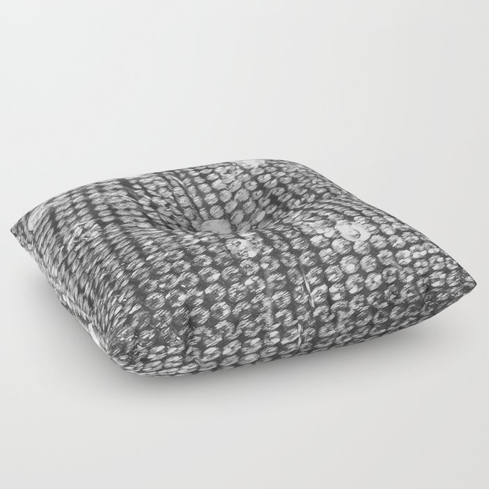 Brilliant Silver Crystals and Lights Floor Pillow