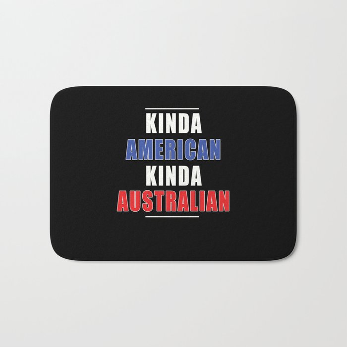 Kinda American Kinda Australian Australia Day Bath Mat