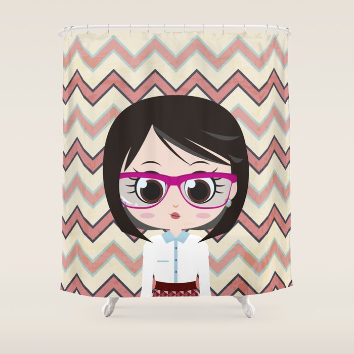Avatar Black Hair Brown Eyes Shower Curtain By Haart Society6