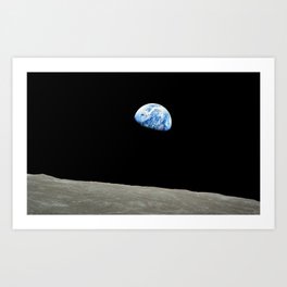 Earthrise High Resolution Art Print