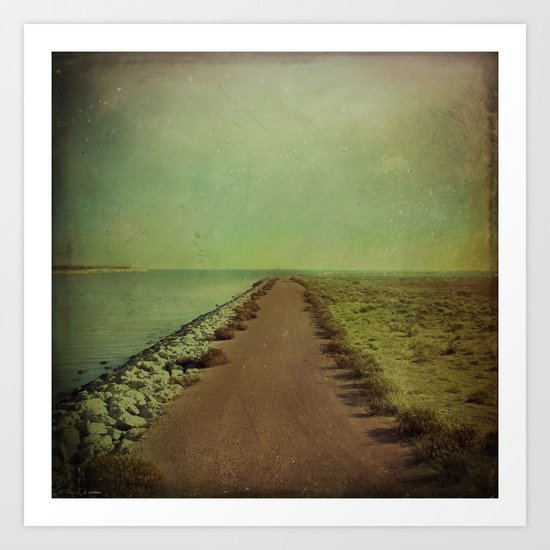 The end of the road Art Print