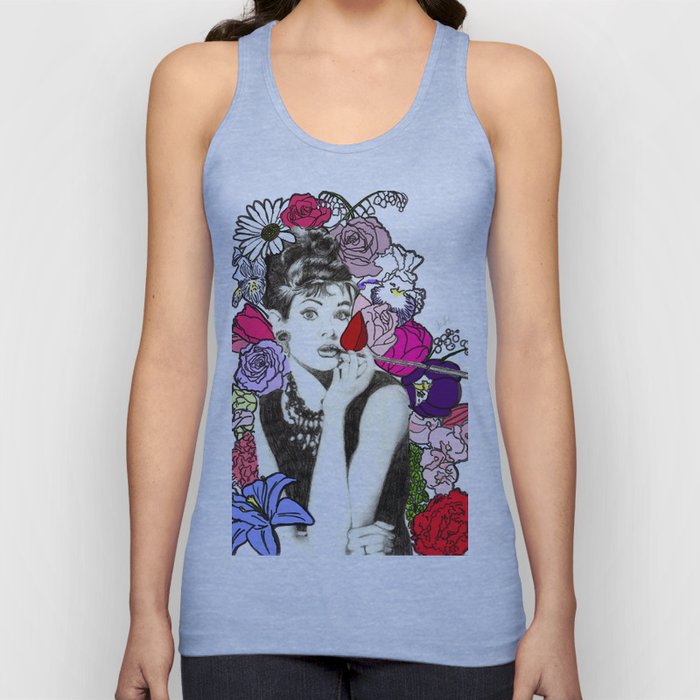 Audrey by the flowers Tank Top